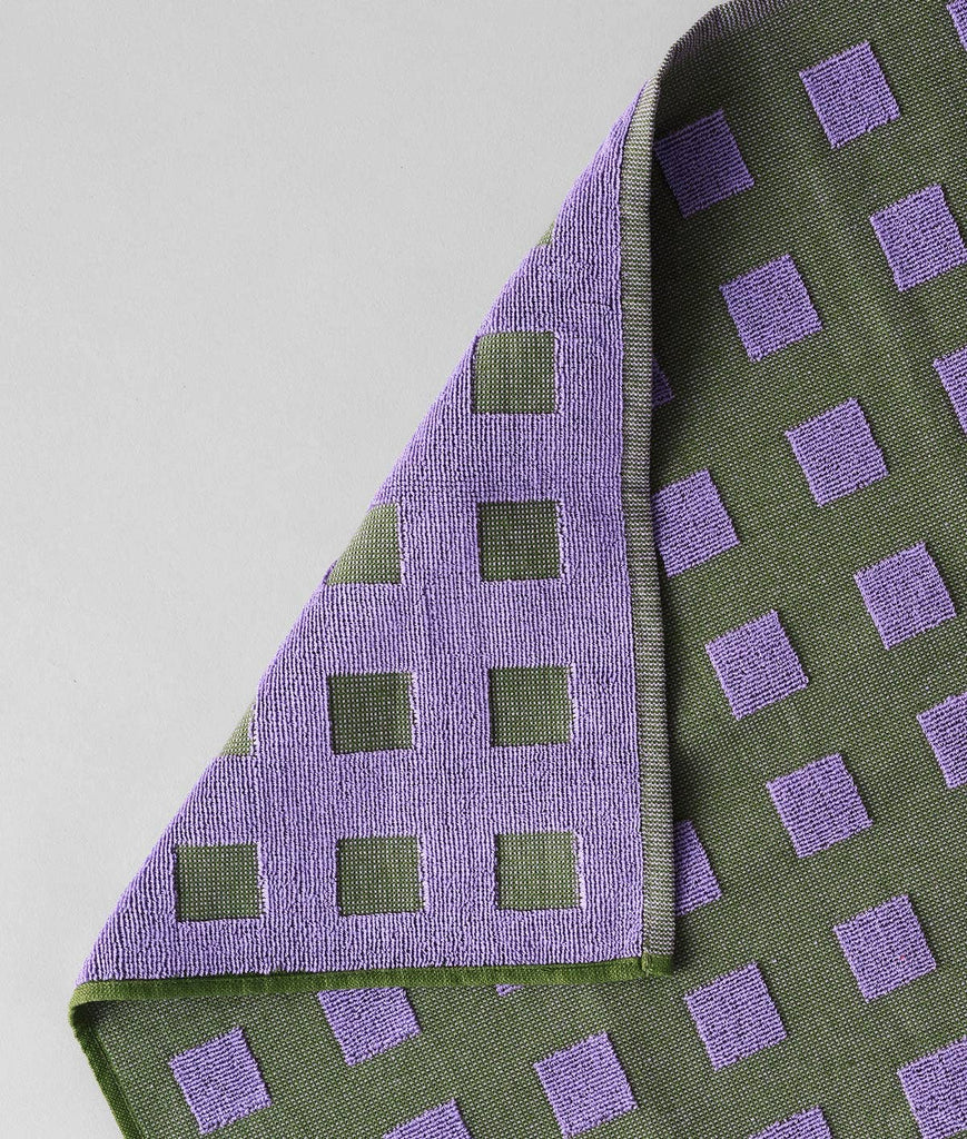 Geschirrtuch "Squares" Olive/Lilac