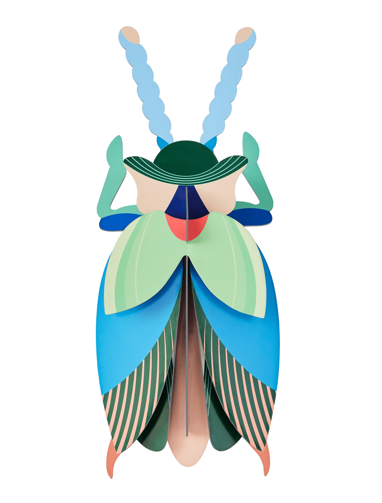 Paper Art "EMERALD BEETLE"