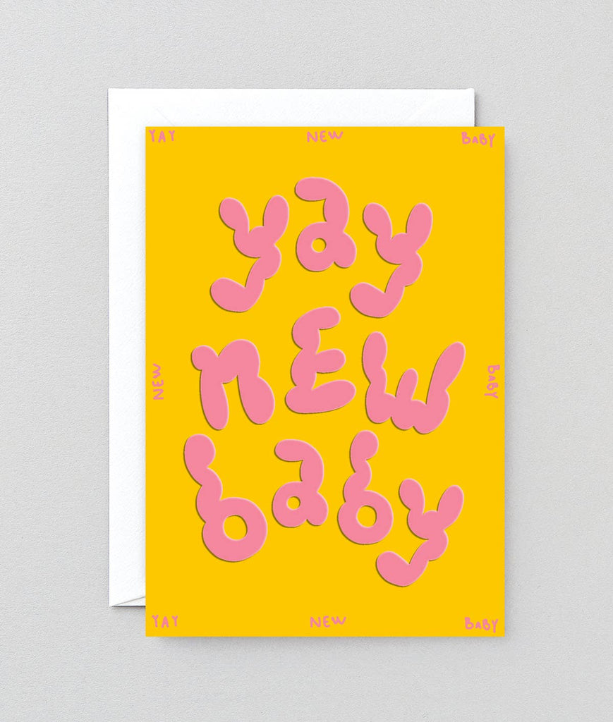 Klappkarte „Yay New Baby“