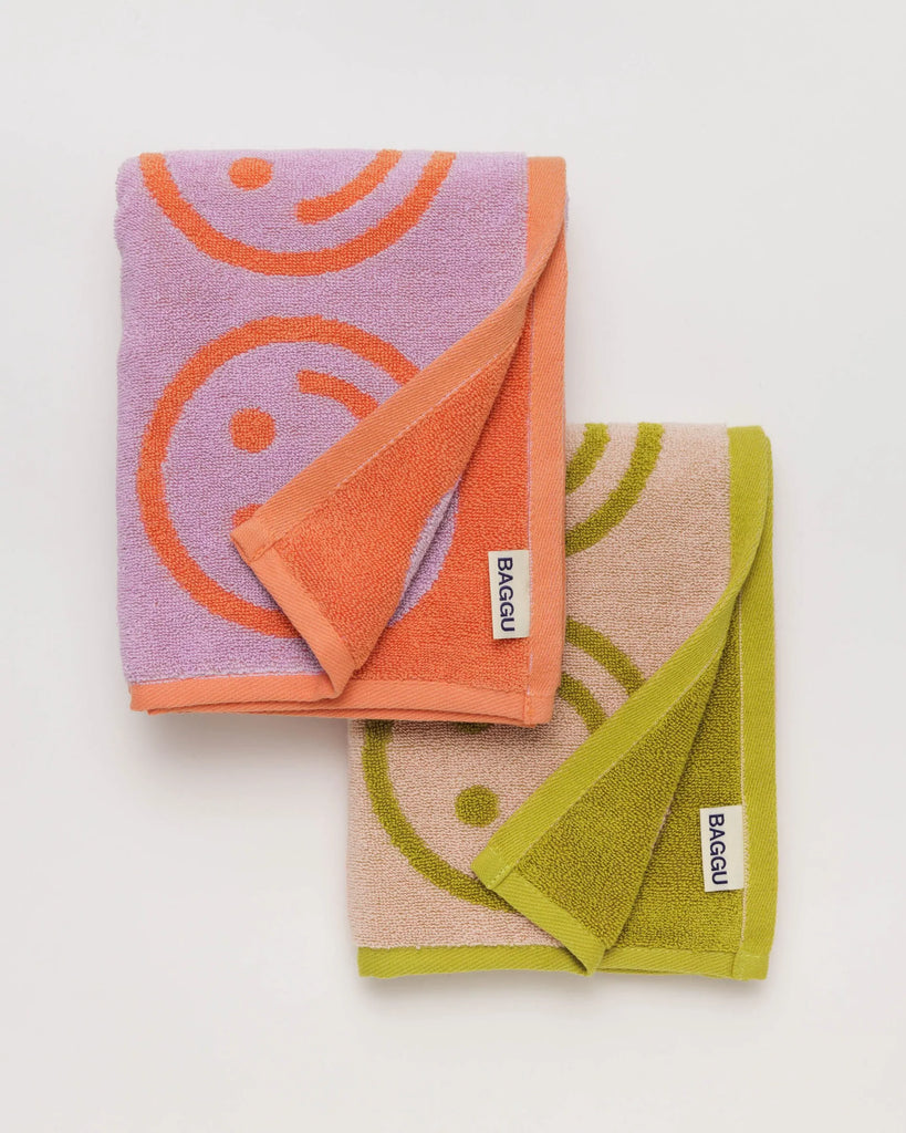 Handtuch "Hand Towel 2er Set" - Happy Lilac Ochre