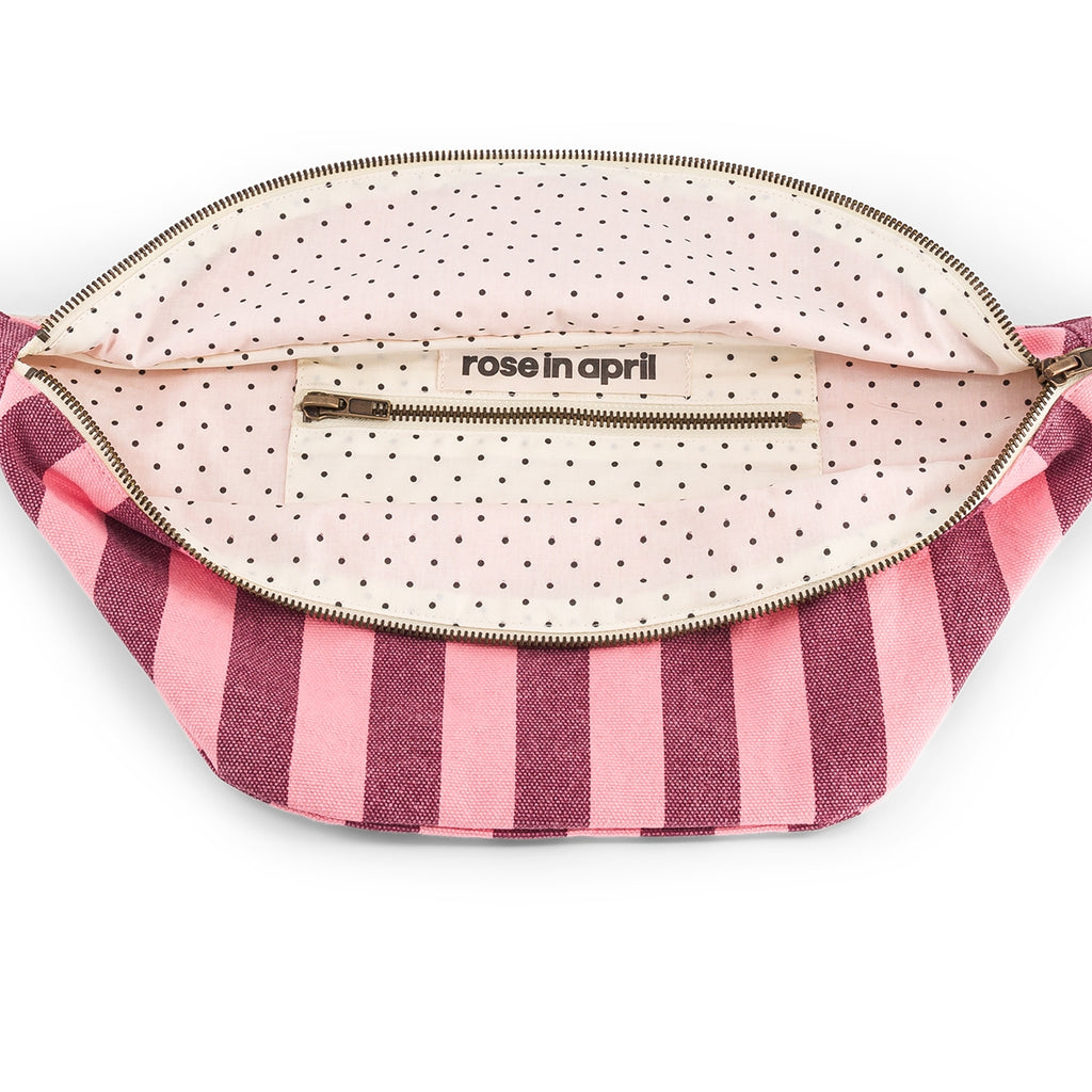 Tasche "Bum Bag" Stripes Flamingo Bordeaux