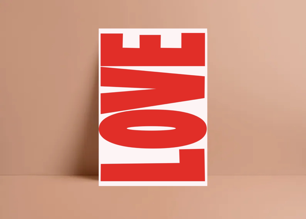 Postkarte "Love"