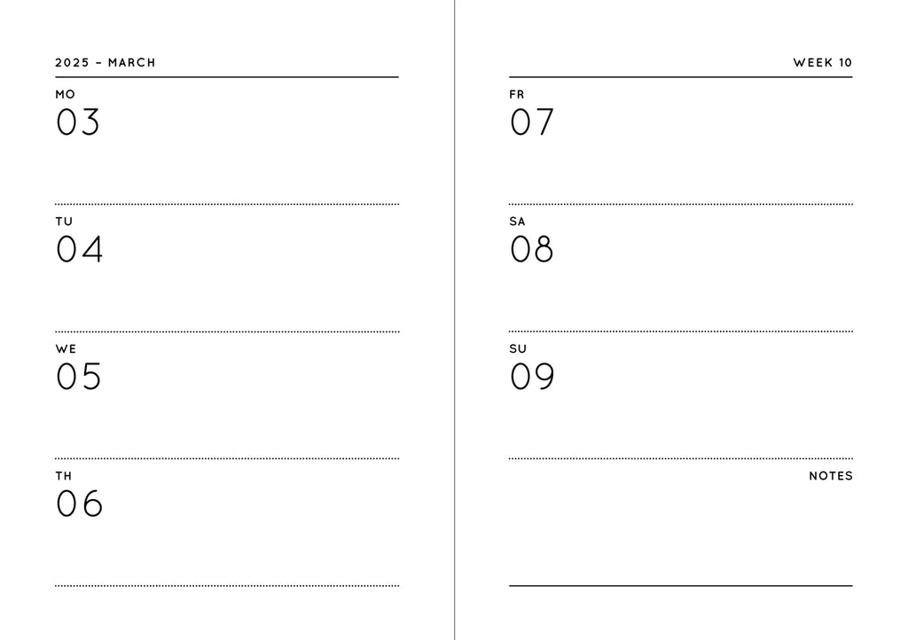 Pocket Kalender 2025 "GEO TYPE" - Pistachio