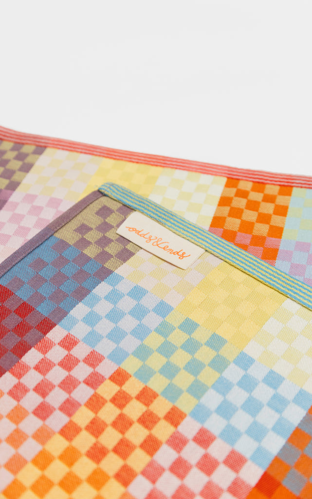 Tea Towel "checkered check" #58A