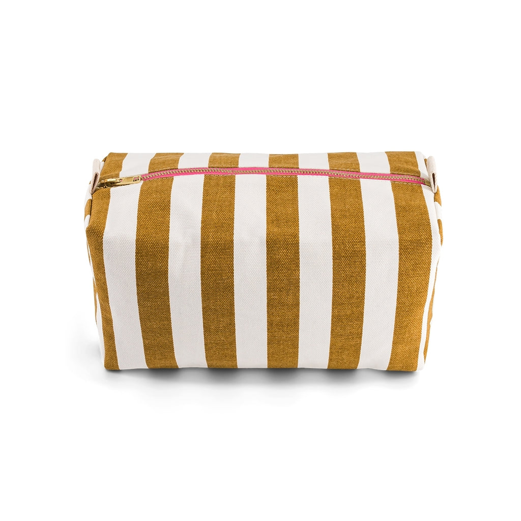 Wash Bag "Vic" Stripes Caramel