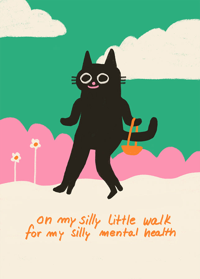 Postkarte "SILLY WALK"