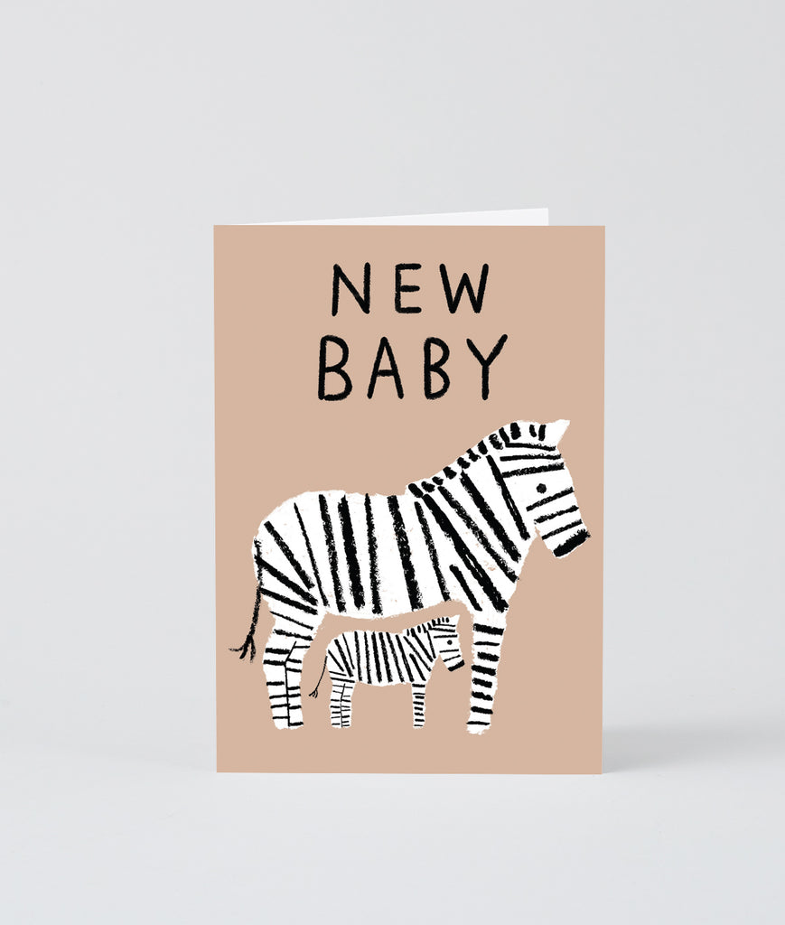 Klappkarte "New Baby Zebras"