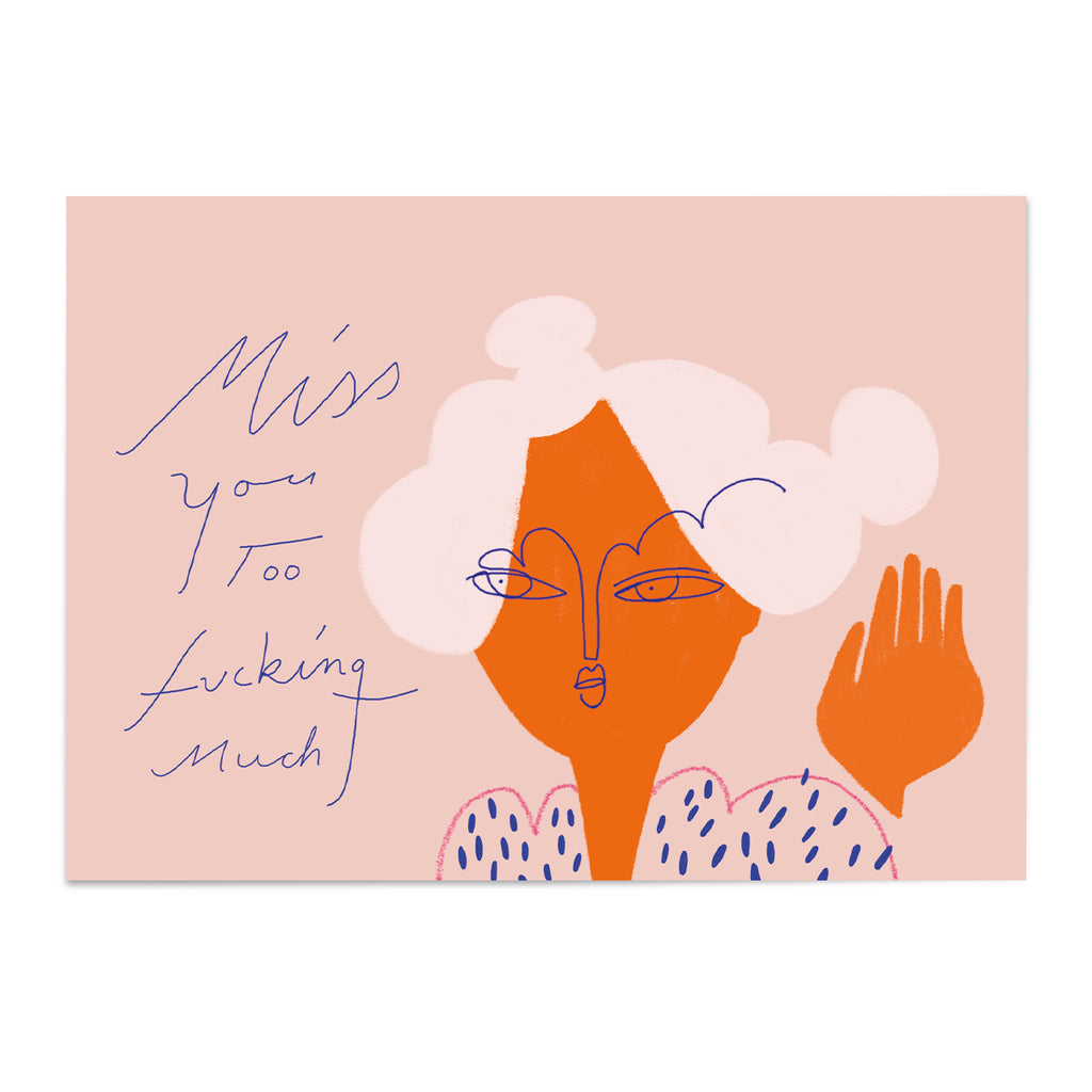 Postkarte "MISS YOU"