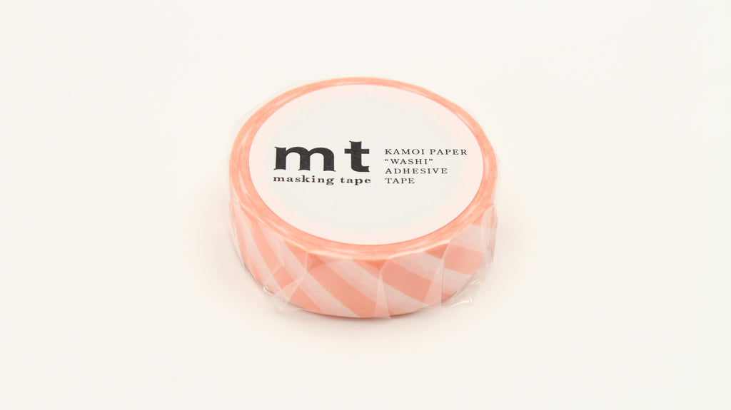 Masking Tape "stripe salmon pink"