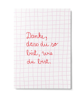 Postkarte "WIE DU BIST"