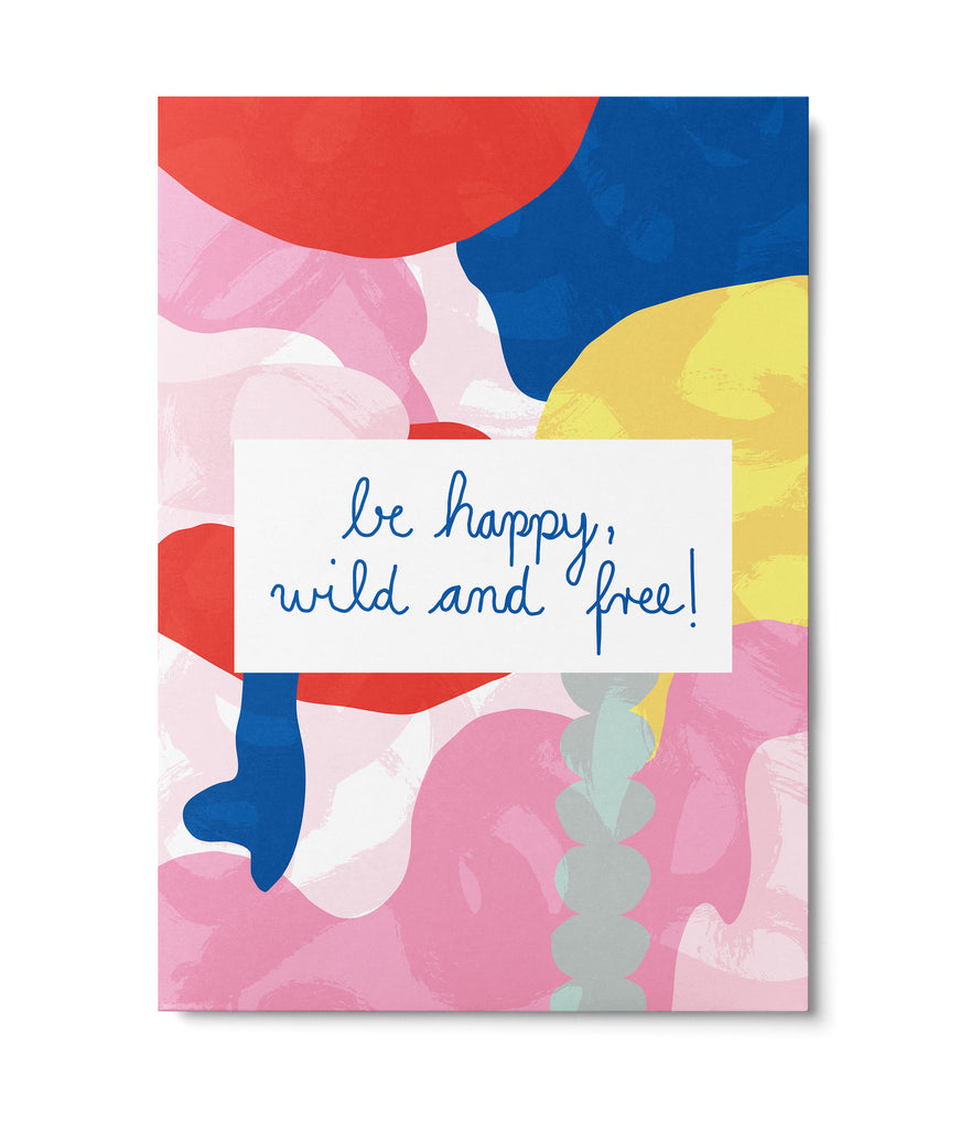 Postkarte "BE HAPPY"