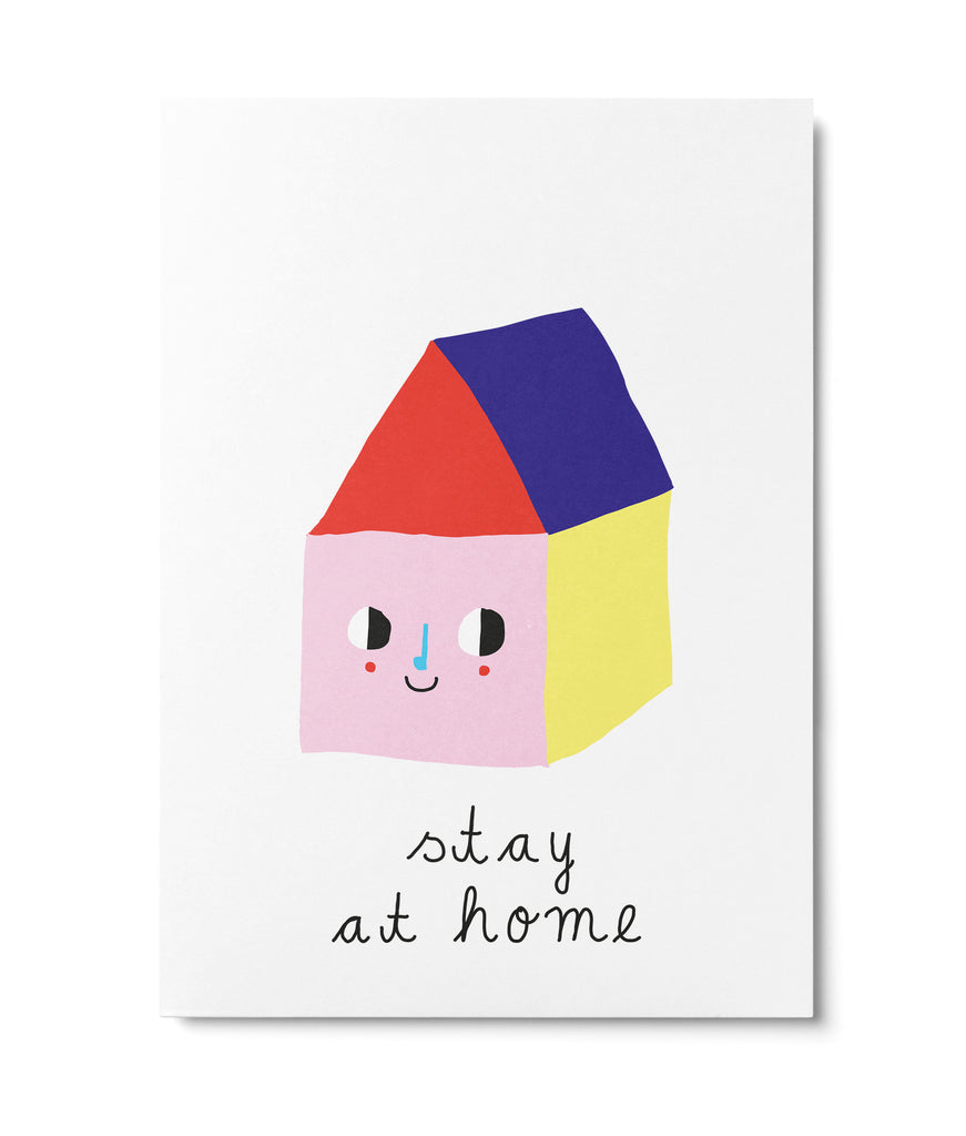 Postkarte "STAY AT HOME"