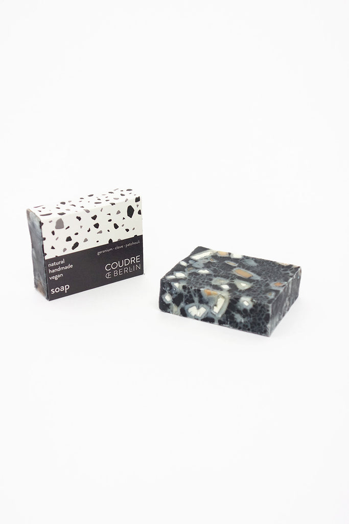Handcrafted natural soap bar - charcoal